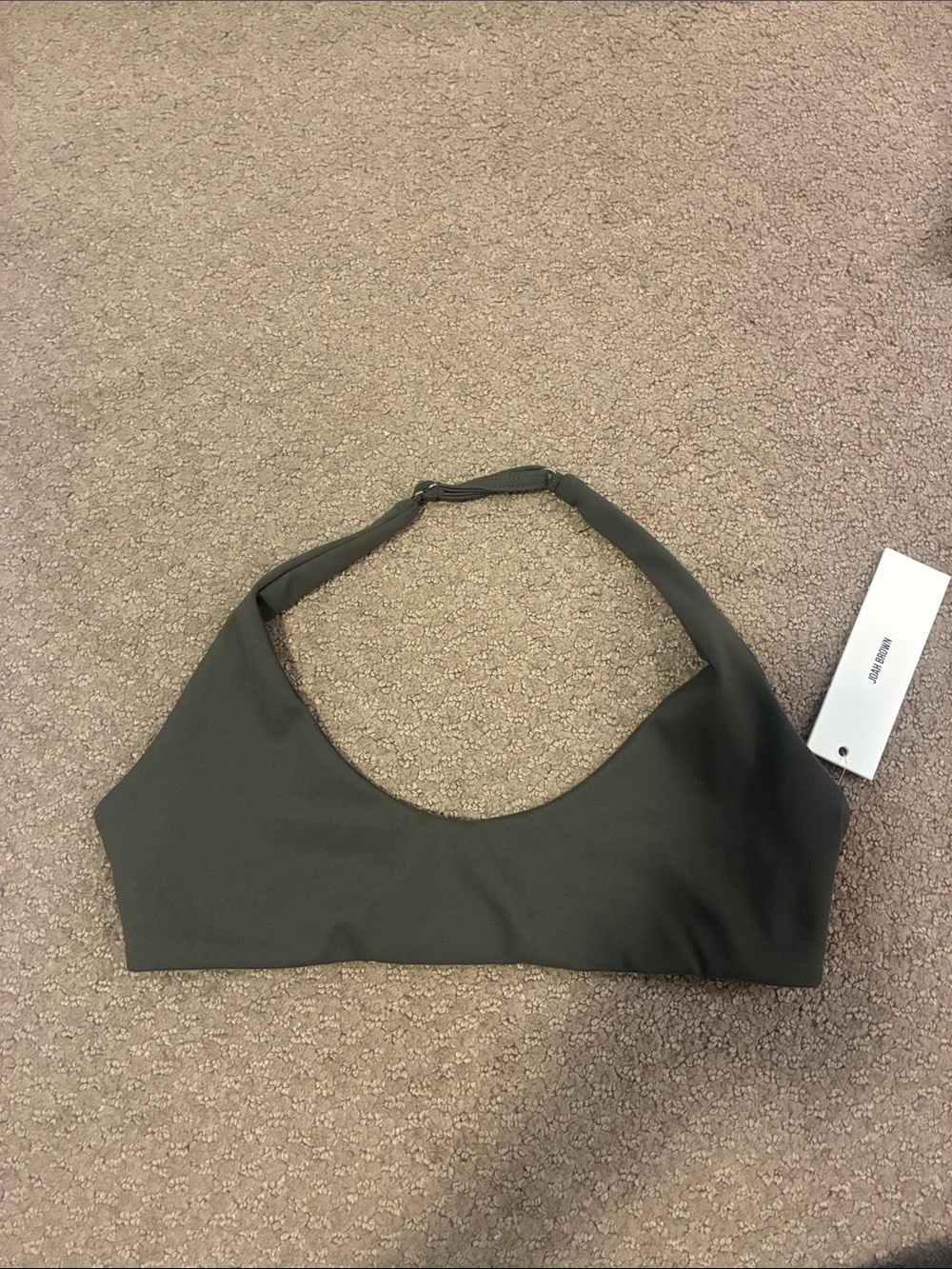 NWT Joah brown XS/S halter bra top